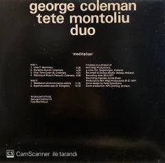 George Coleman - Tete Montoliu Duo – Meditation LP