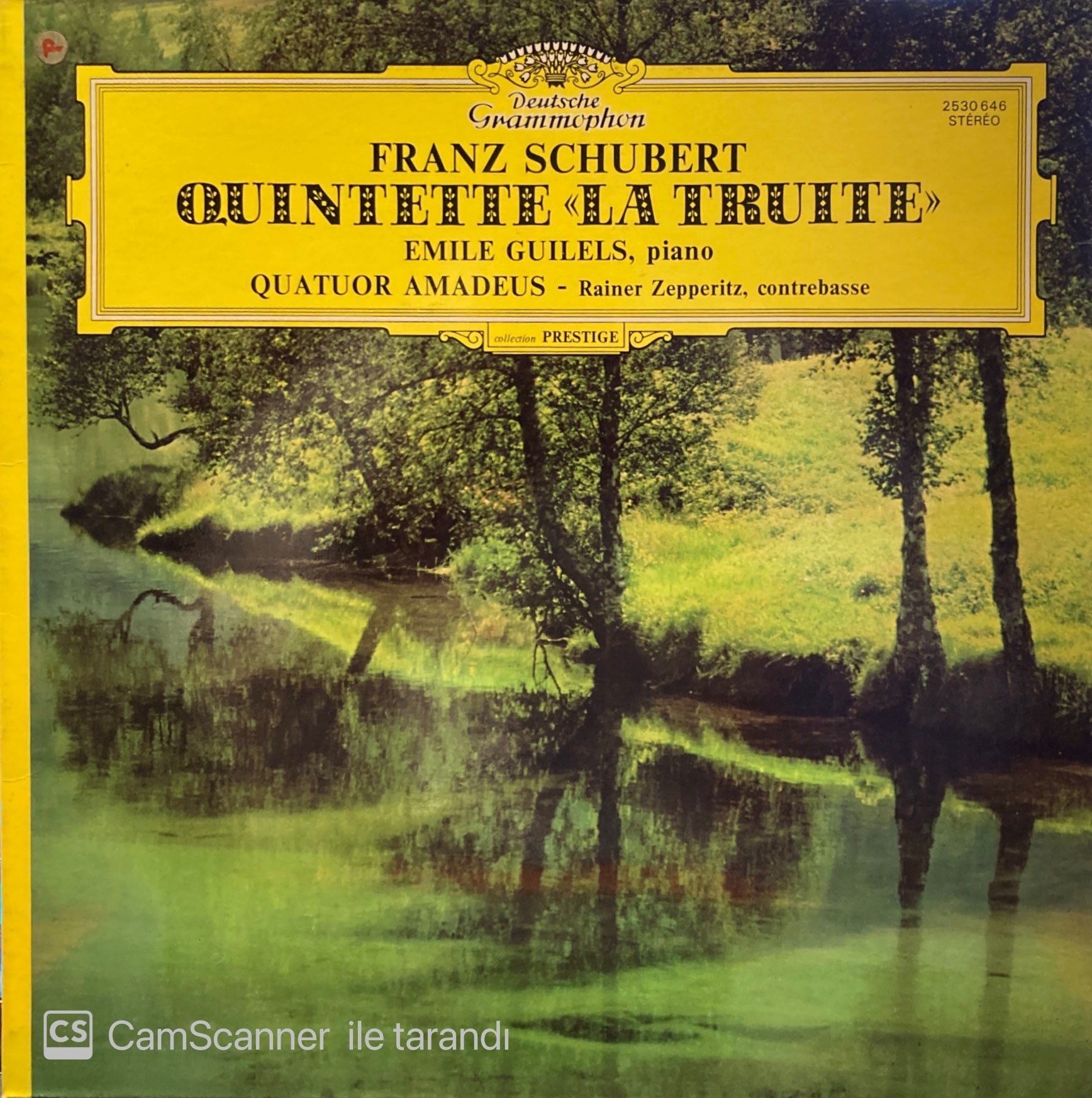 Franz Schubert – Emil Gilels • Amadeus-Quartett • Rainer Zepperitz – Forellenquintett • Trout Quintet • Quintetto »La Trota« LP