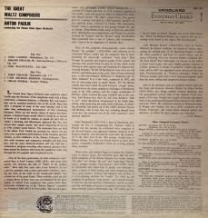 Anton Paulik, Vienna State Opera Orchestra* – The Great Waltz Composers LP