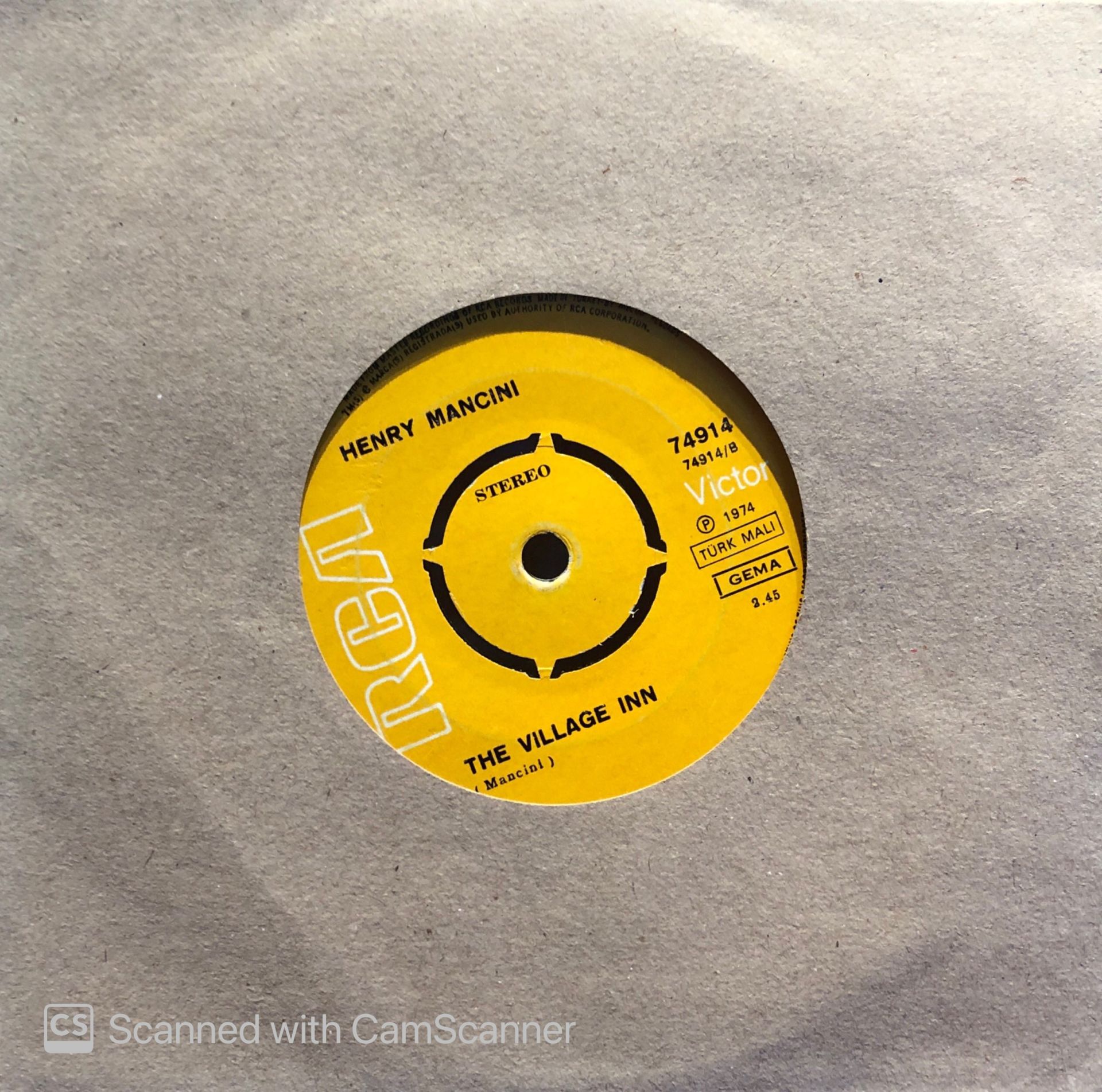 Henry Mancini - The Village Inn / La Panthere Rose 45lik