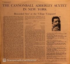 The Cannonball Adderley Sextet – In New York LP