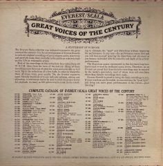 Chaliapin* – Great Voices Of The Century Volume 3, Everest/Scala LP