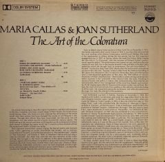 Maria Callas & Joan Sutherland – The Art Of The Coloratura LP