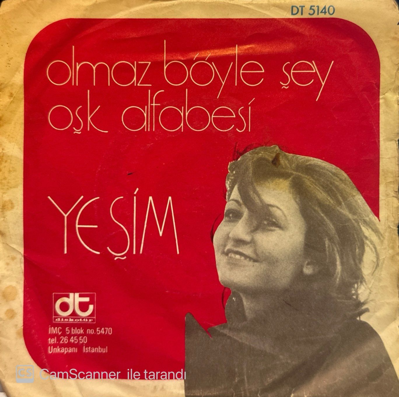 Yeşim - Olmaz Böyle Şey / Aşk Alfabesi 45'lik