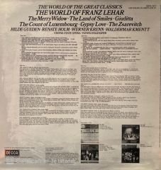Franz Lehár – The World Of Franz Lehár LP