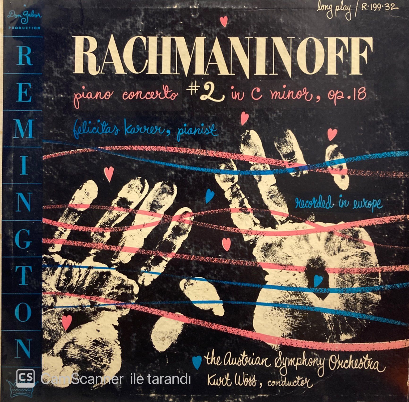 Rachmaninoff*, Felicitas Karrer, The Austrian Symphony Orchestra*, Kurt Wöss – Piano Concerto No. 2 In C Minor, Op. 18 LP