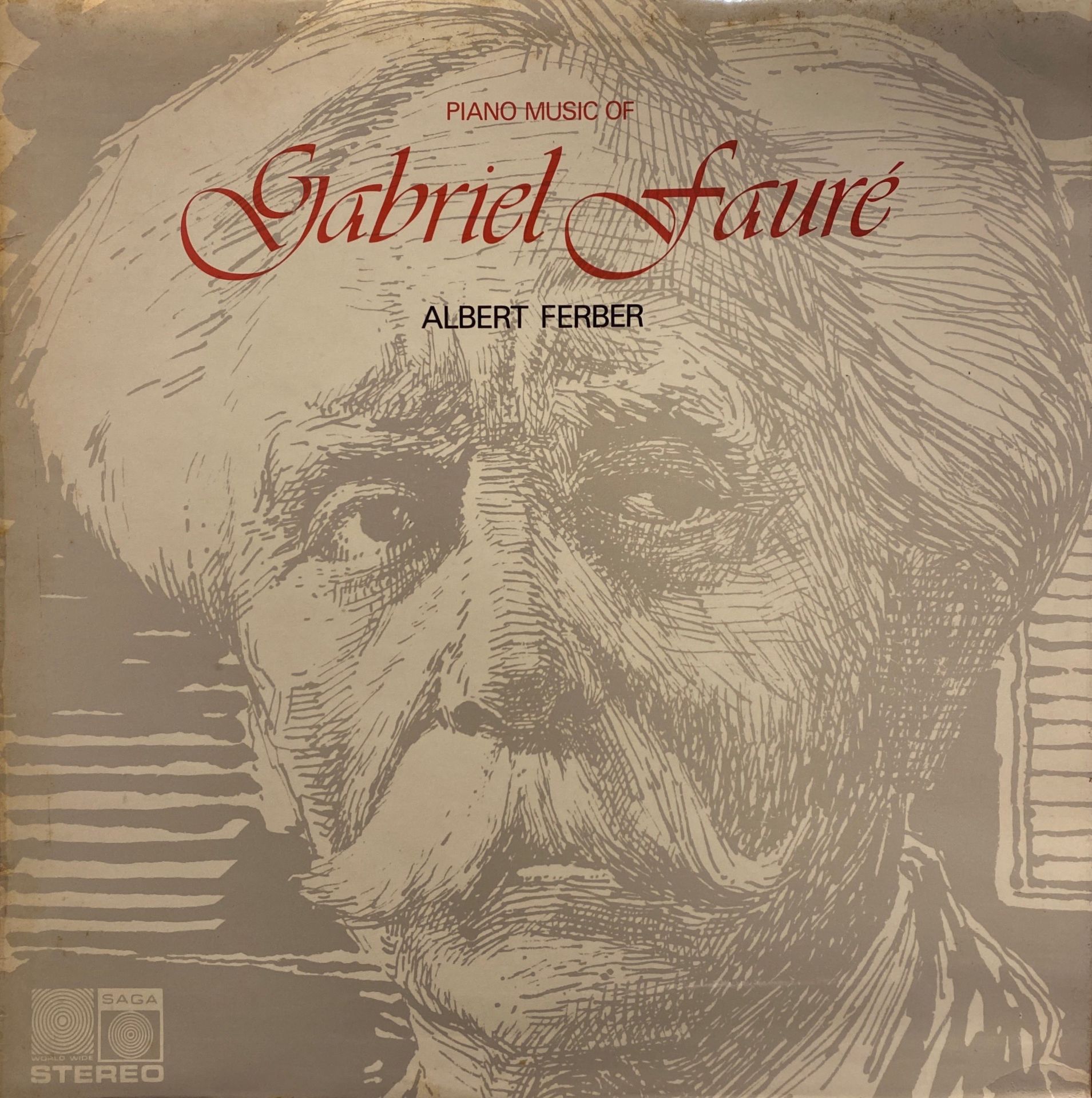 Gabriel Fauré, Albert Ferber – Piano Music Of Gabriel Faure LP