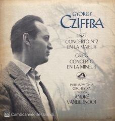 Cziffra* – Liszt* / Grieg* – Philharmonia Orchestra , Direction André Vandernoot – Concerto N° 2 En La Mineur / Concerto En La Mineur LP
