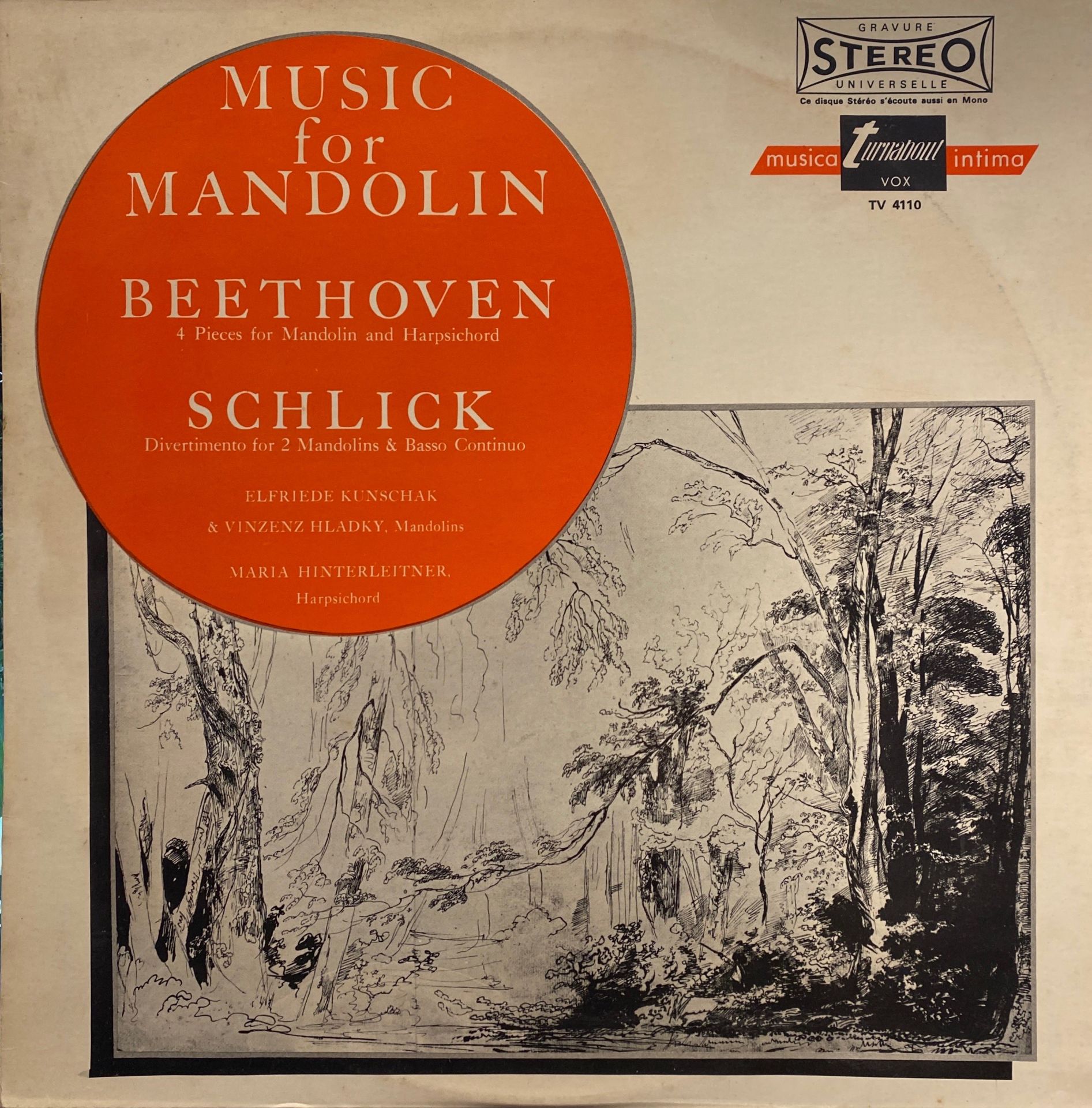 Beethoven* / Schlick* – Music For Mandolin LP