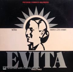 Andrew Lloyd Webber And Tim Rice – Evita: Premiere American Recording LP