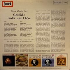 Bach* – Geistliche Lieder Und Chöre LP