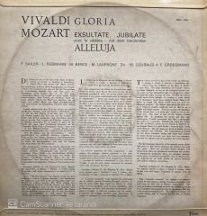 Vivaldi* / Mozart* – Gloria / Exsultate, Jubilate Avec Le Célèbre - Mit Dem Berühmten Alleluja) LP