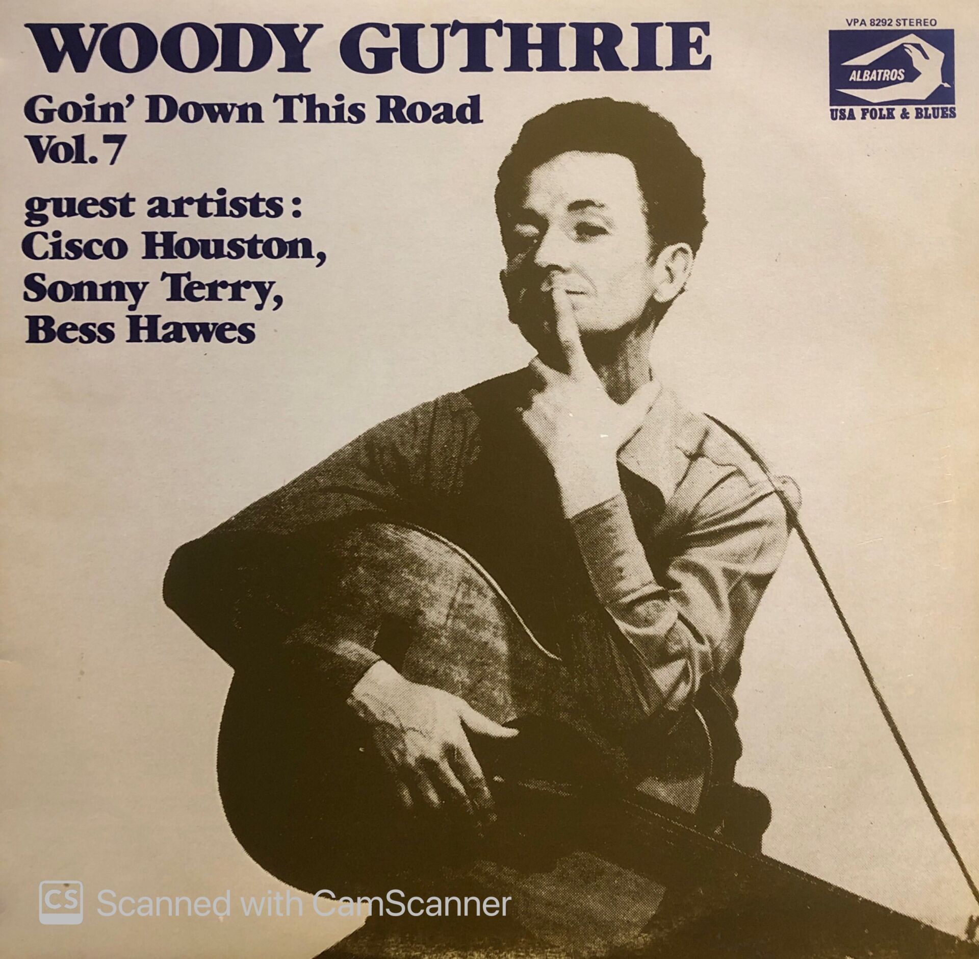 Woody Guthrie Guest Artists: Cisco Houston, Sonny Terry, Bess Hawes – Goin' Down This Road Vol. 7 LP