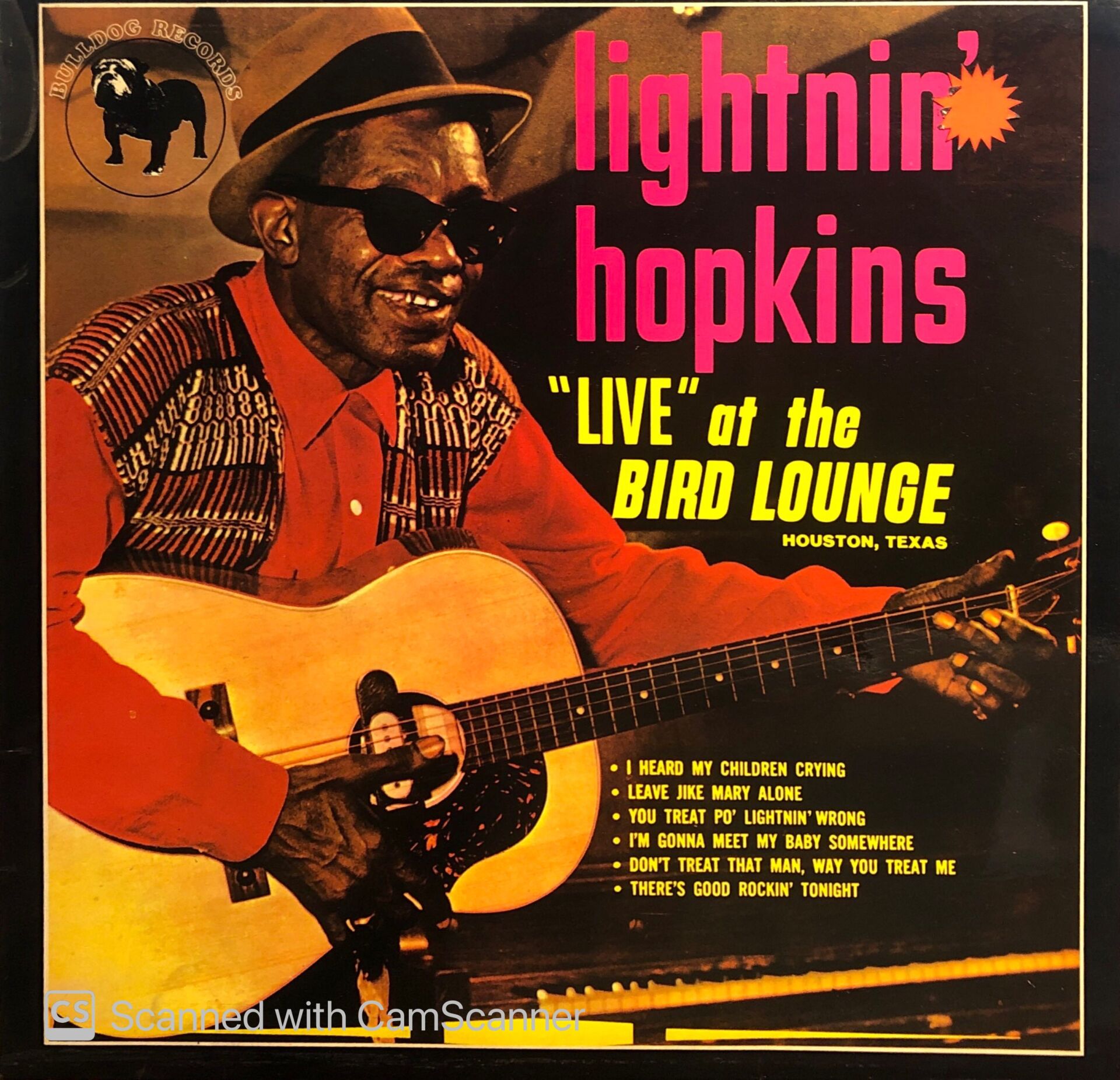 Lightnin' Hopkins – ''Live'' At The Bird Lounge LP