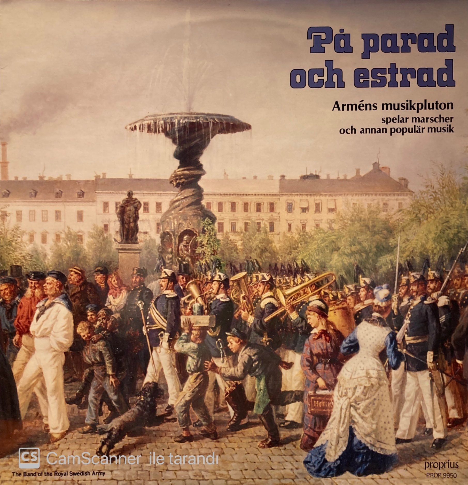 Arméns Musikpluton – På Parad Och Estrad: Arméns Musikpluton Spelar Marscher Och Annan Populär Musik LP