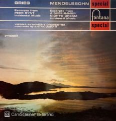 Grieg* / Mendelssohn*, Wiener Symphoniker, Antal Dorati – Peer Gynt Suiten 1-2 / Ein Sommernachtstraum LP