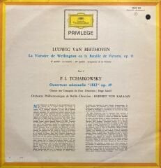 Beethoven*, Tschaikowsky*, Don Kosaken Chor Serge Jaroff, Berliner Philharmoniker, Herbert von Karajan – Wellingtons Sieg Oder Die Schlacht Bei Vittoria / Ouverture Solennelle »1812« LP