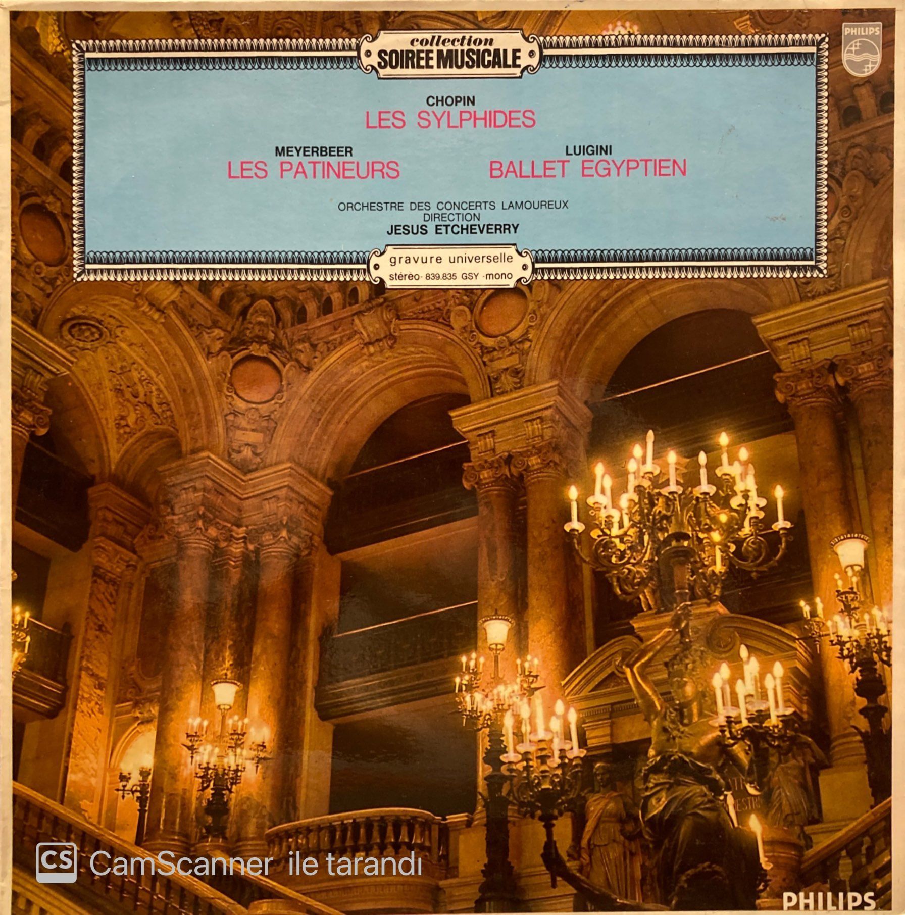 Frédéric Chopin, Giacomo Meyerbeer, Alexandre Luigini – Chopin: Les Sylphides - Meyerbeer: Les Patineurs - Luigini: Ballet Egyptien LP