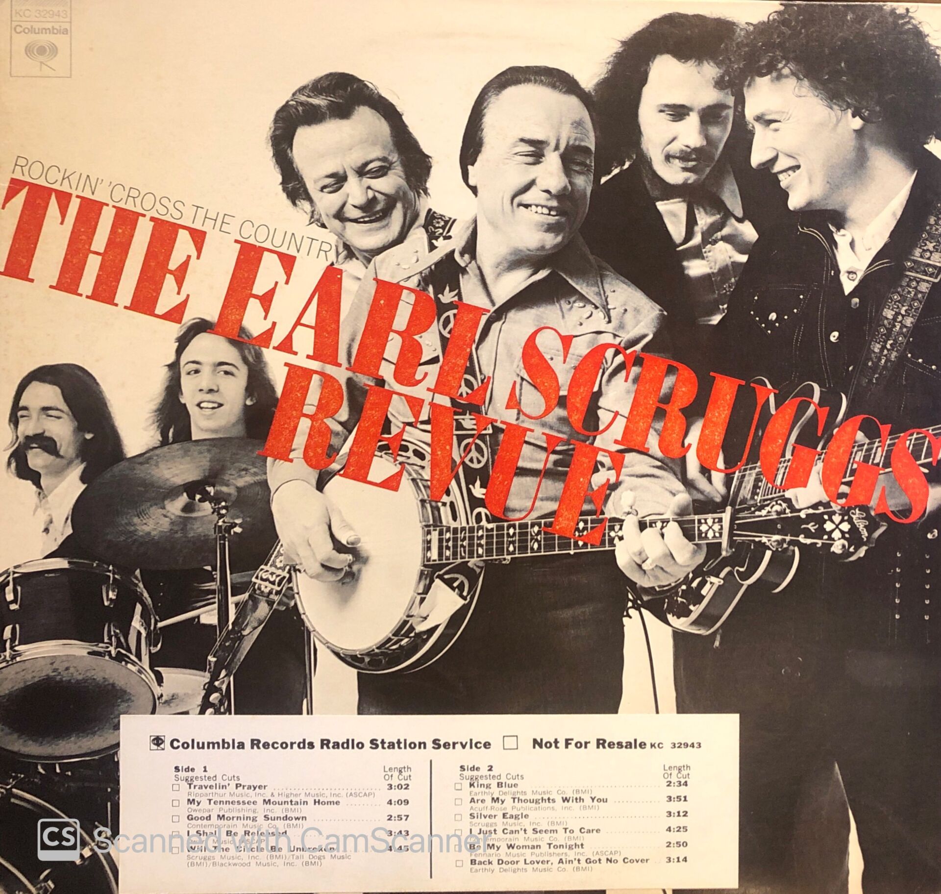 Earl Scruggs Revue – Rockin' 'Cross The Country LP