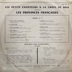 Les Petits Chanteurs A La Croix De Bois – Les Provinces Françaises LP