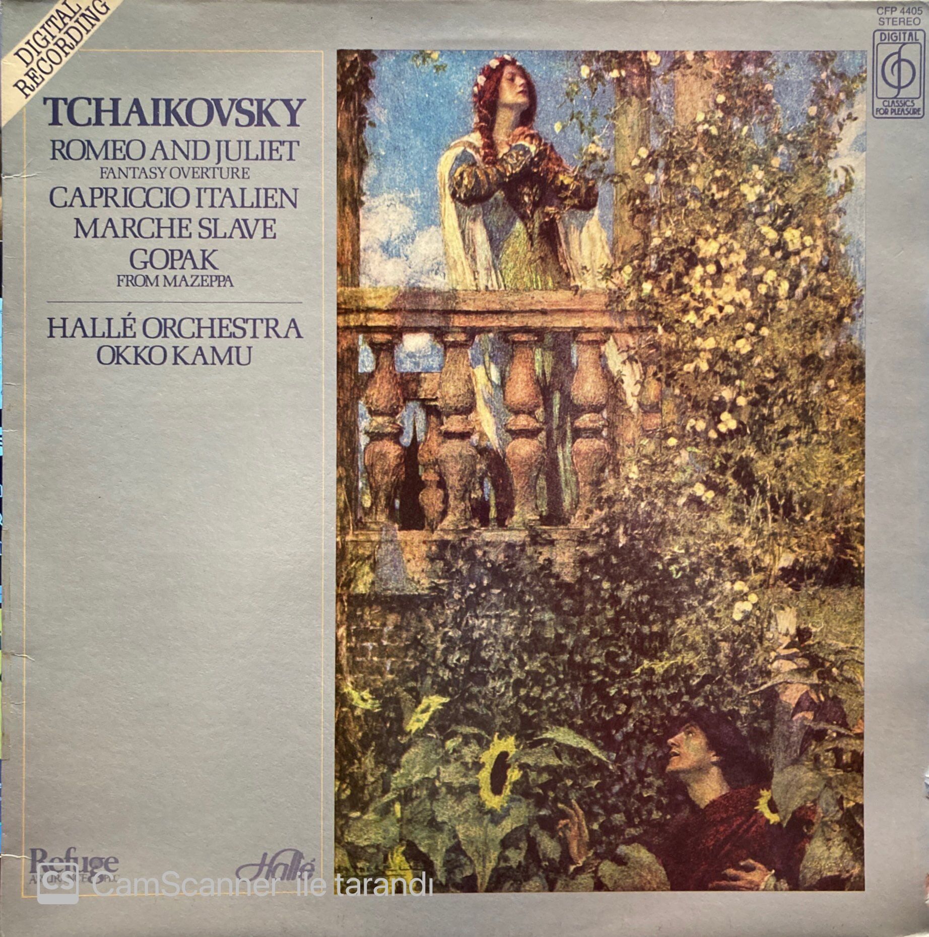 Tchaikovsky* - Hallé Orchestra Conducted By Okko Kamu – Romeo And Juliet Fantasy Overture / Capriccio Italien / Marche Slave / Gopak From Mazeppa LP