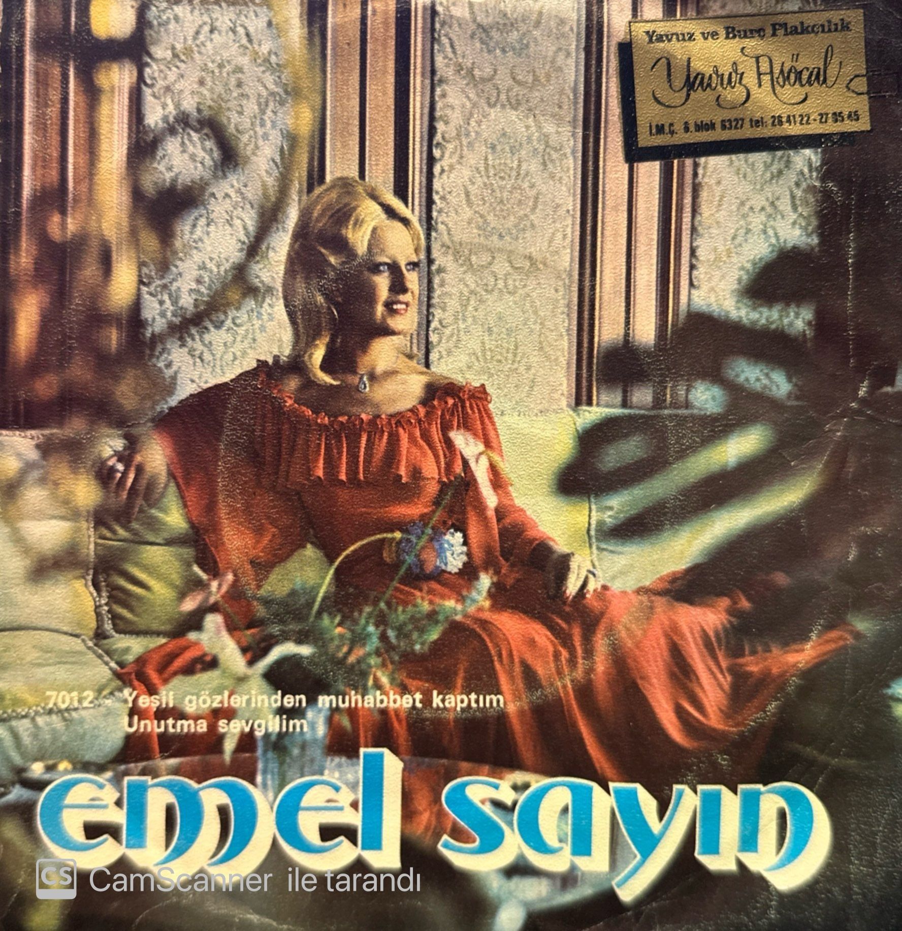 Emel Sayın - Yeşil Gözlerinden Muhabbet Kaptım / Unutma Sevgilim 45'lik