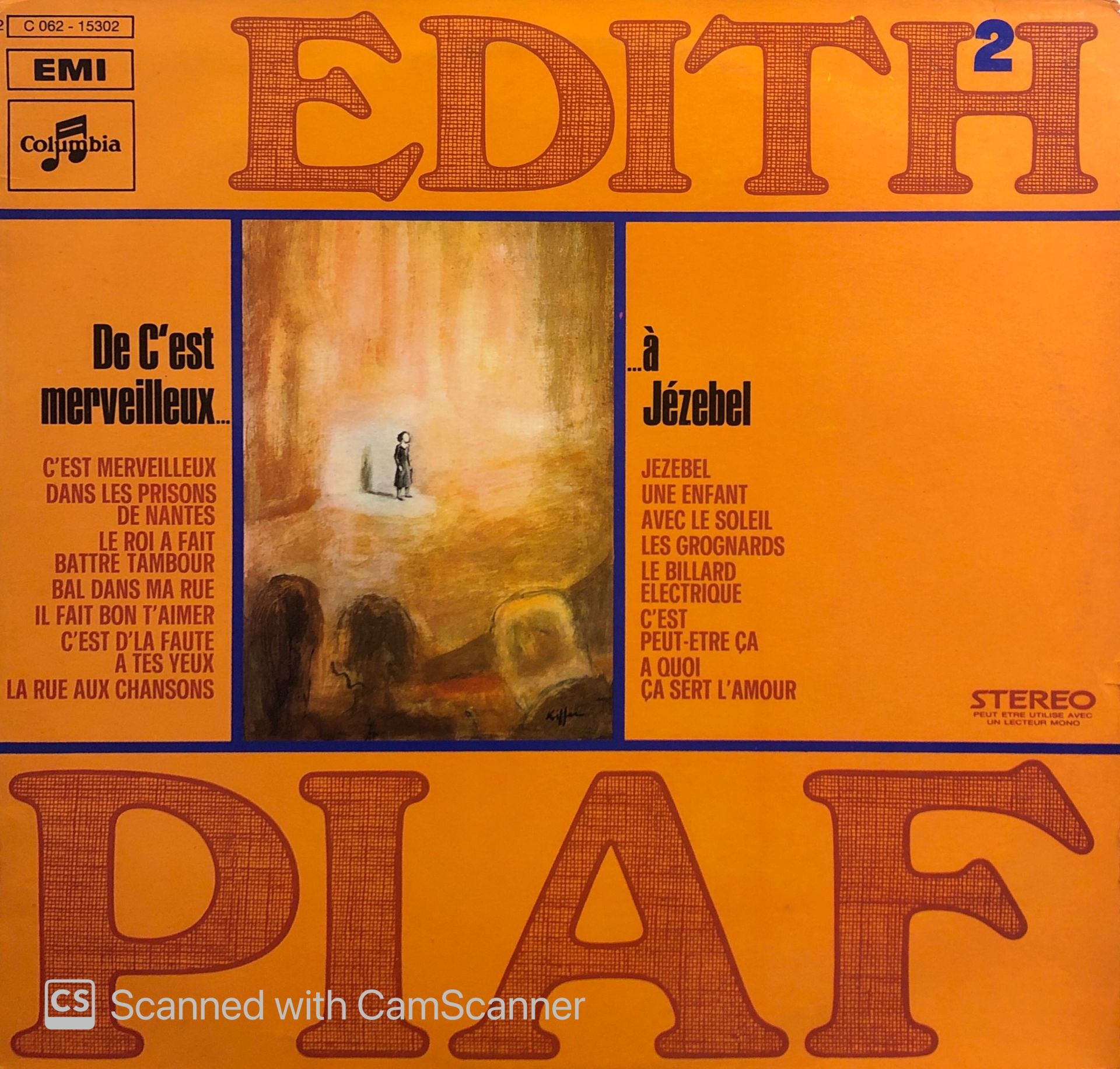 Edith Piaf – Edith Piaf Vol. 2 (De ''C'Est Merveilleux'' À ''Jézebel'') LP