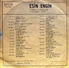 Esin Engin - Bana Ellerini Ver / Gözlerin Deniz 45'lik