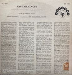 Rachmaninoff* / Gyorgy Sandor* With Artur Rodzinski Conducting The Philharmonic-Symphony Orchestra Of New York* – Concerto No. 2 In C Minor For Piano And Orchestra Opus 18 LP
