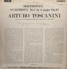 Beethoven* - Toscanini*, New York Philharmonic Symphony Orchestra* – Symphony No.7 In A Major Op.92 LP