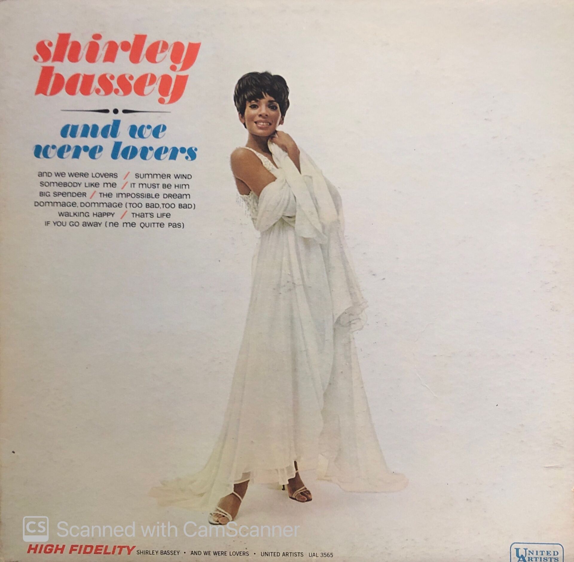 Shirley Bassey – And We Were Lovers LP