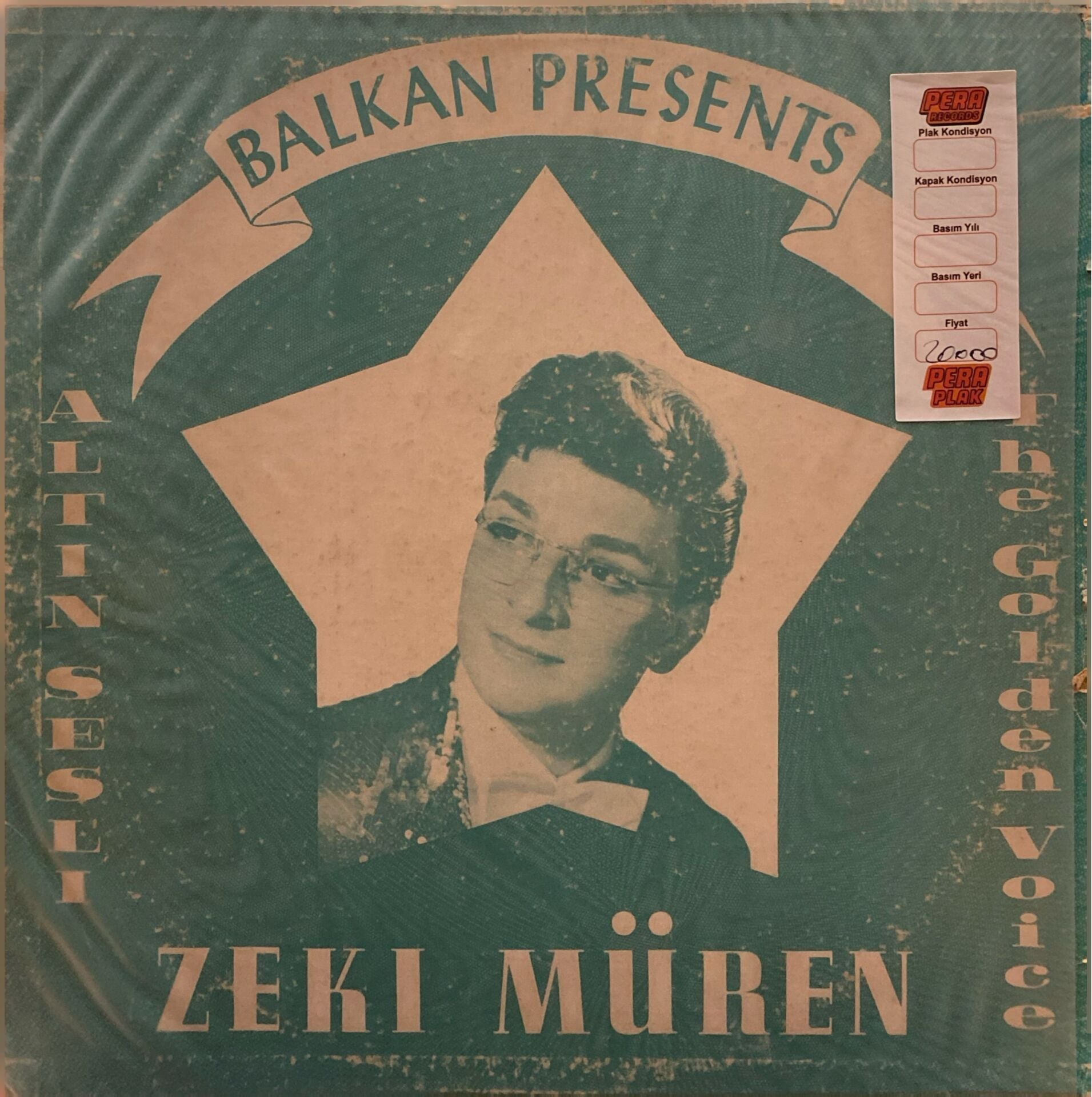 Zeki Müren – Altın Sesli = The Golden Voice ( Balkan Presents ) LP