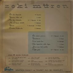 Zeki Müren – Bir Han Köşesinde ( Grafson ) LP