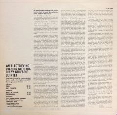 Dizzy Gillespie Quintet – An Electrifying Evening With The Dizzy Gillespie Quintet LP