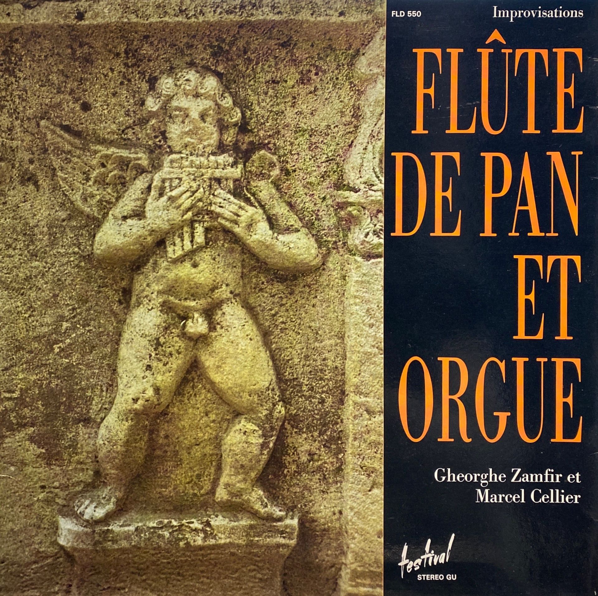 Gheorghe Zamfir Et Marcel Cellier – Improvisations Flûte De Pan Et Orgue LP