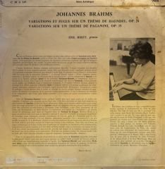 Brahms* / Idil Biret – Variations Sur Un Thème De Hændel / Variations Sur Un Thème De Paganini LP