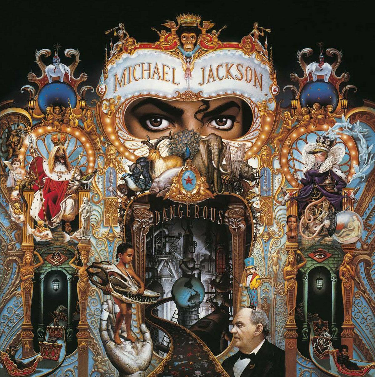 Michael Jackson - Dangerous (Limited Edition Red And Black Swirl Vinyl ) LP