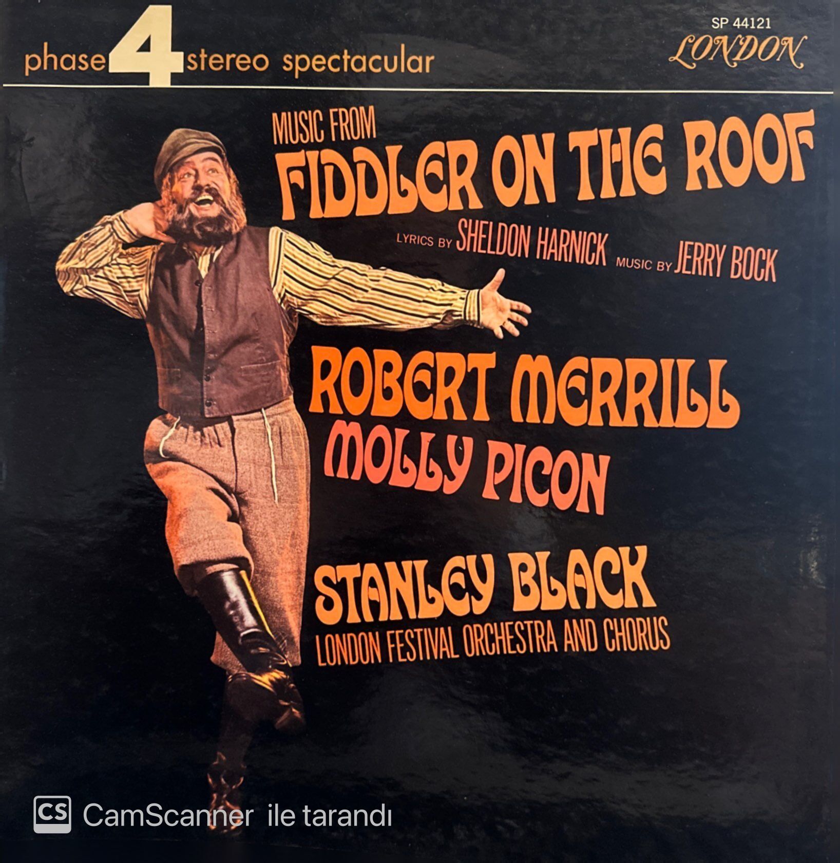 Robert Merrill, Molly Picon, Stanley Black, London Festival Orchestra* And Chorus* – Music From Fiddler On The Roof LP