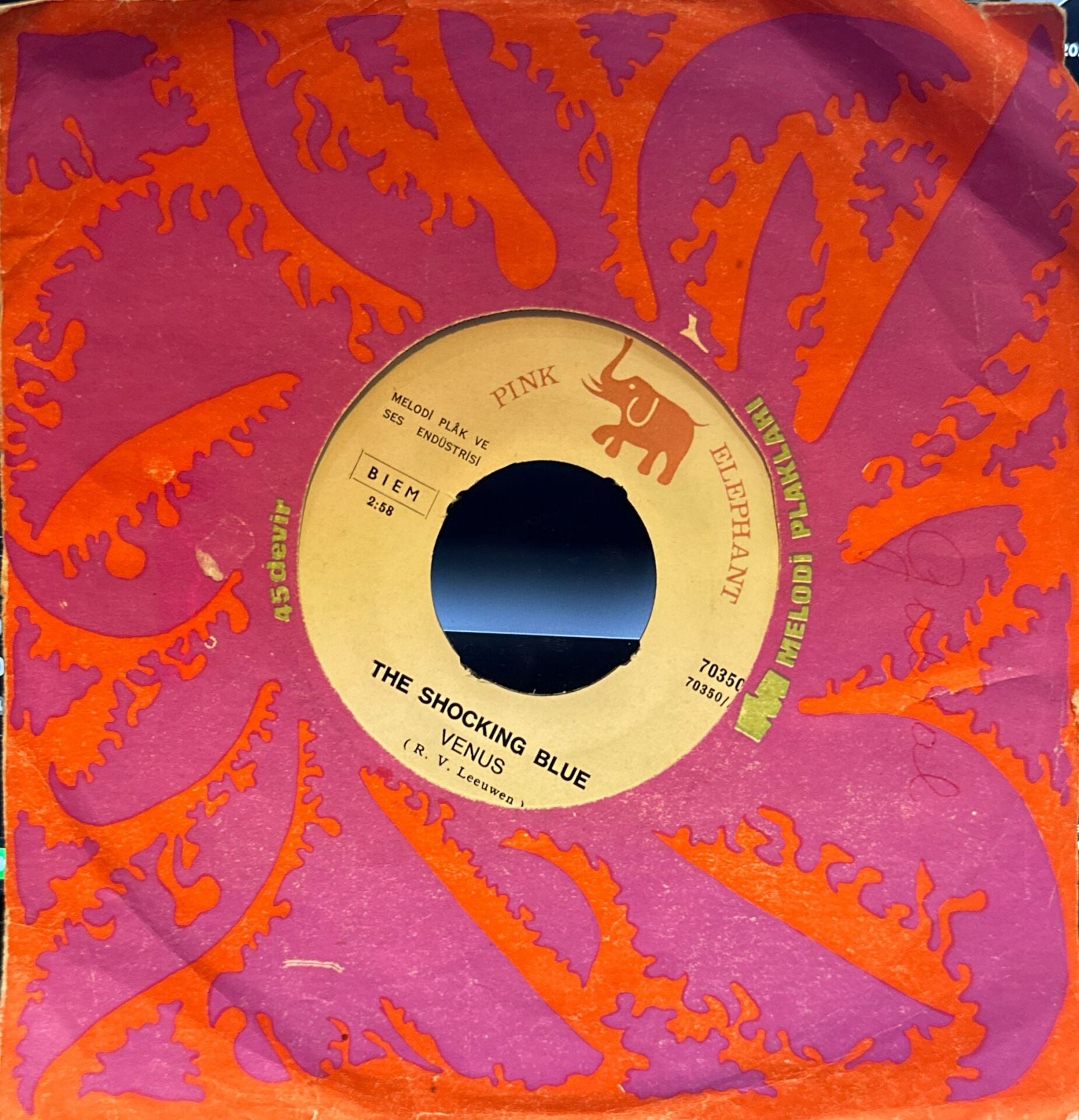 Shocking Blue – Venus / Hot Sand 45'lik