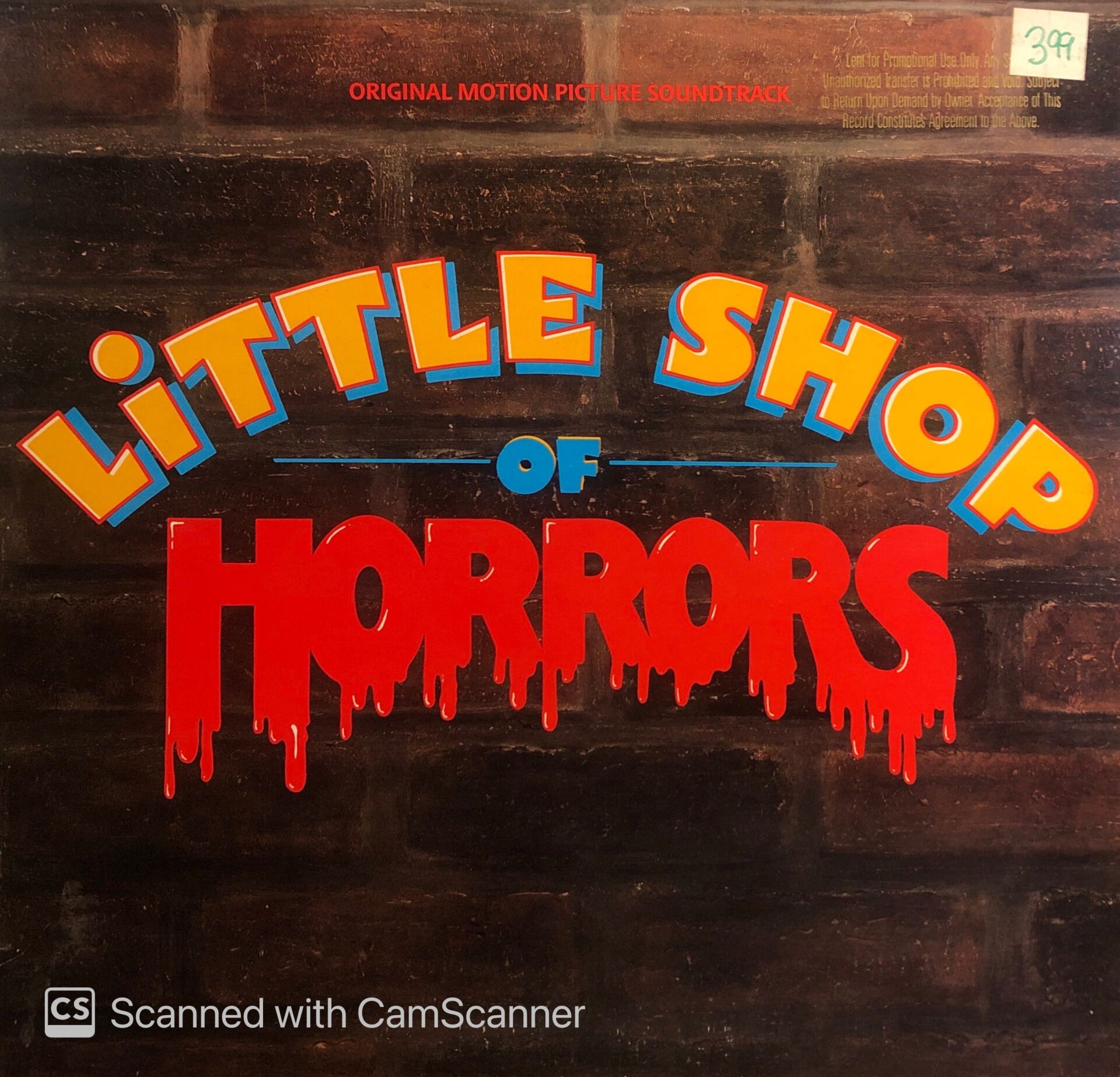Howard Ashman And Alan Menken – Little Shop Of Horrors LP