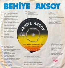 Behiye Aksoy - Yok Artık Tahammülüm / Bir Garip Yolcu 45'lik