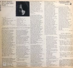 Joan Baez – Joan Baez In Concert Part 2 LP