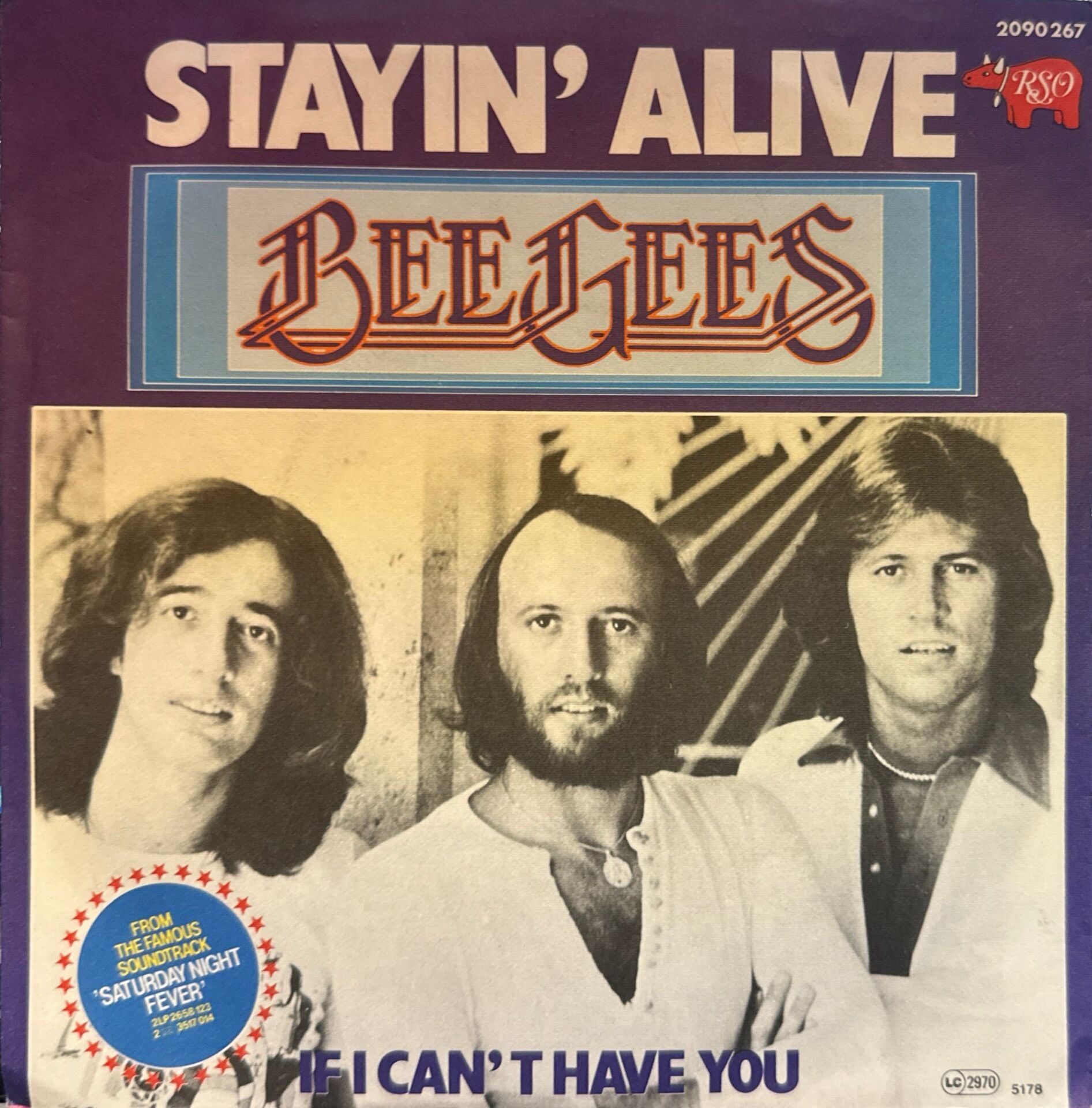 Bee Gees - Stayin' Alive / If I Can't Have You 45'lik