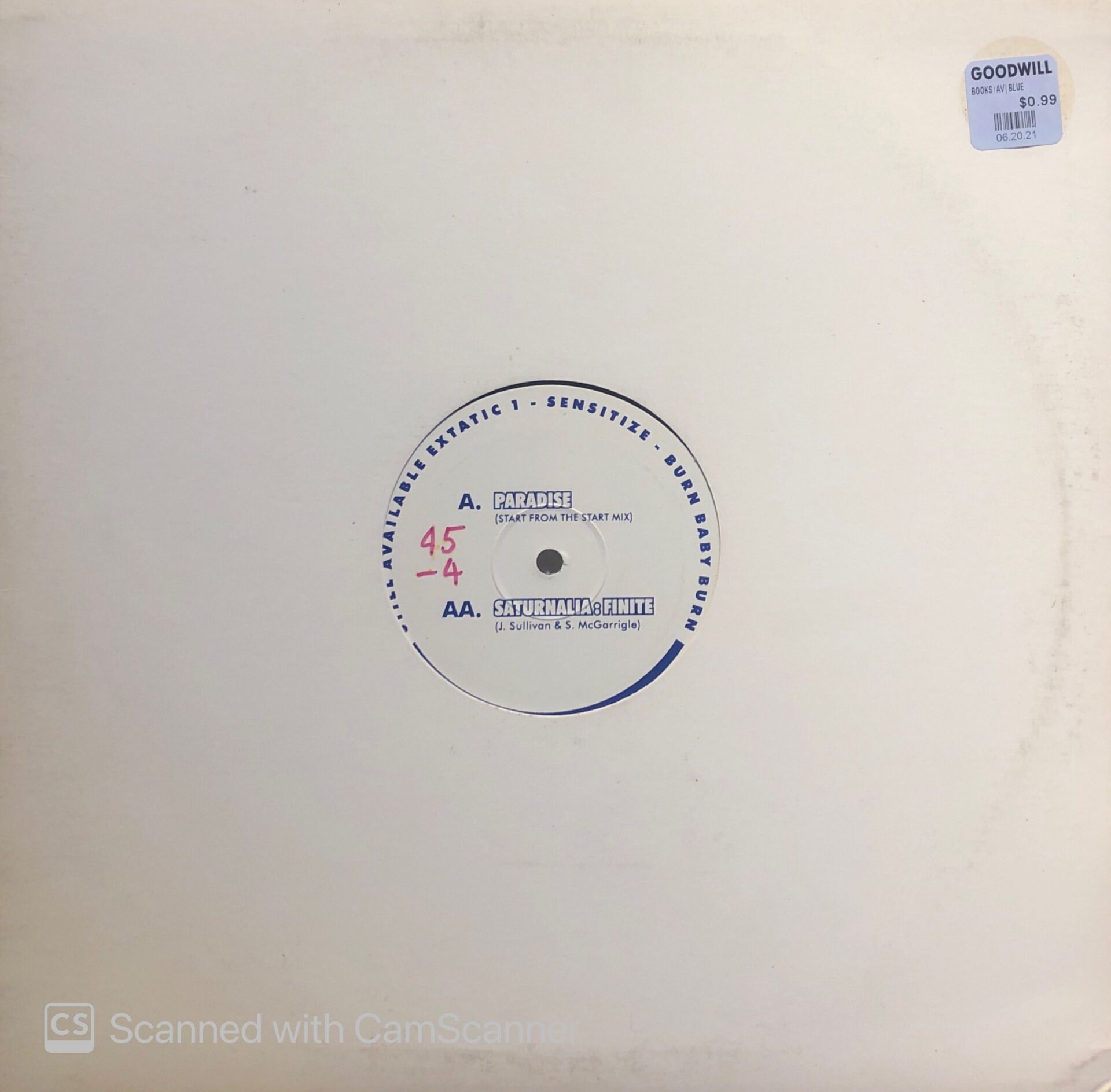 Saturnalia – Paradise / Finite MAXI