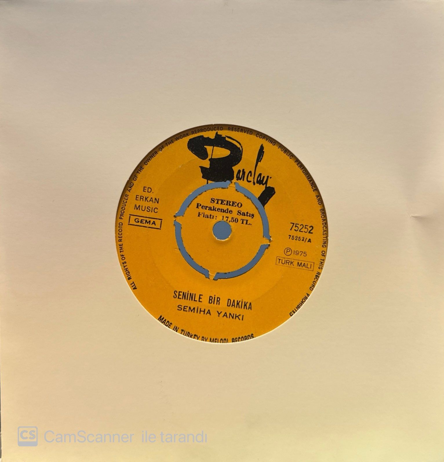 Semiha Yankı - Seninle Bir Dakika / Love Is The Name Of The Game 45'lik