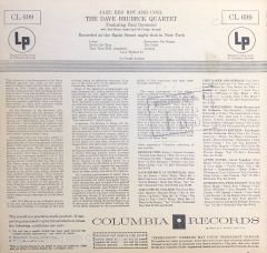 The Dave Brubeck Quartet – Jazz: Red Hot And Cool LP