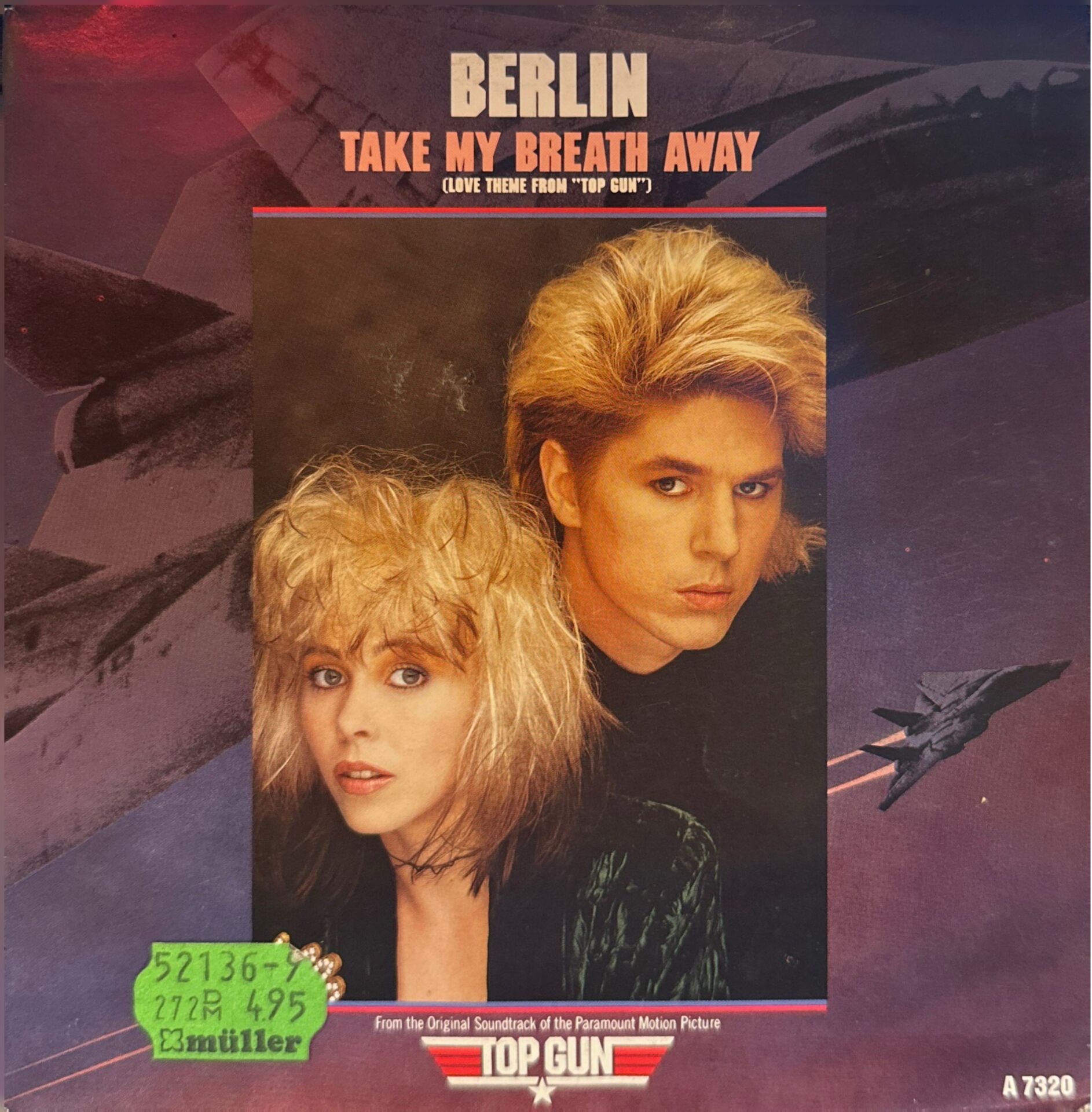 Berlin – Take My Breath Away (Love Theme From ''Top Gun'') / Giorgio Moroder – Radar Radio 45'lik