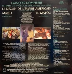 François Dompierre – Extraits Des Musiques Originales Des Films Le Declin De L'Empire Americain, Mario, Le Matou LP