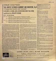 Vivaldi*, Virtuosi Di Roma (Collegium Musicum Italicum)* Conducted By Renato Fasano – The Four Seasons LP