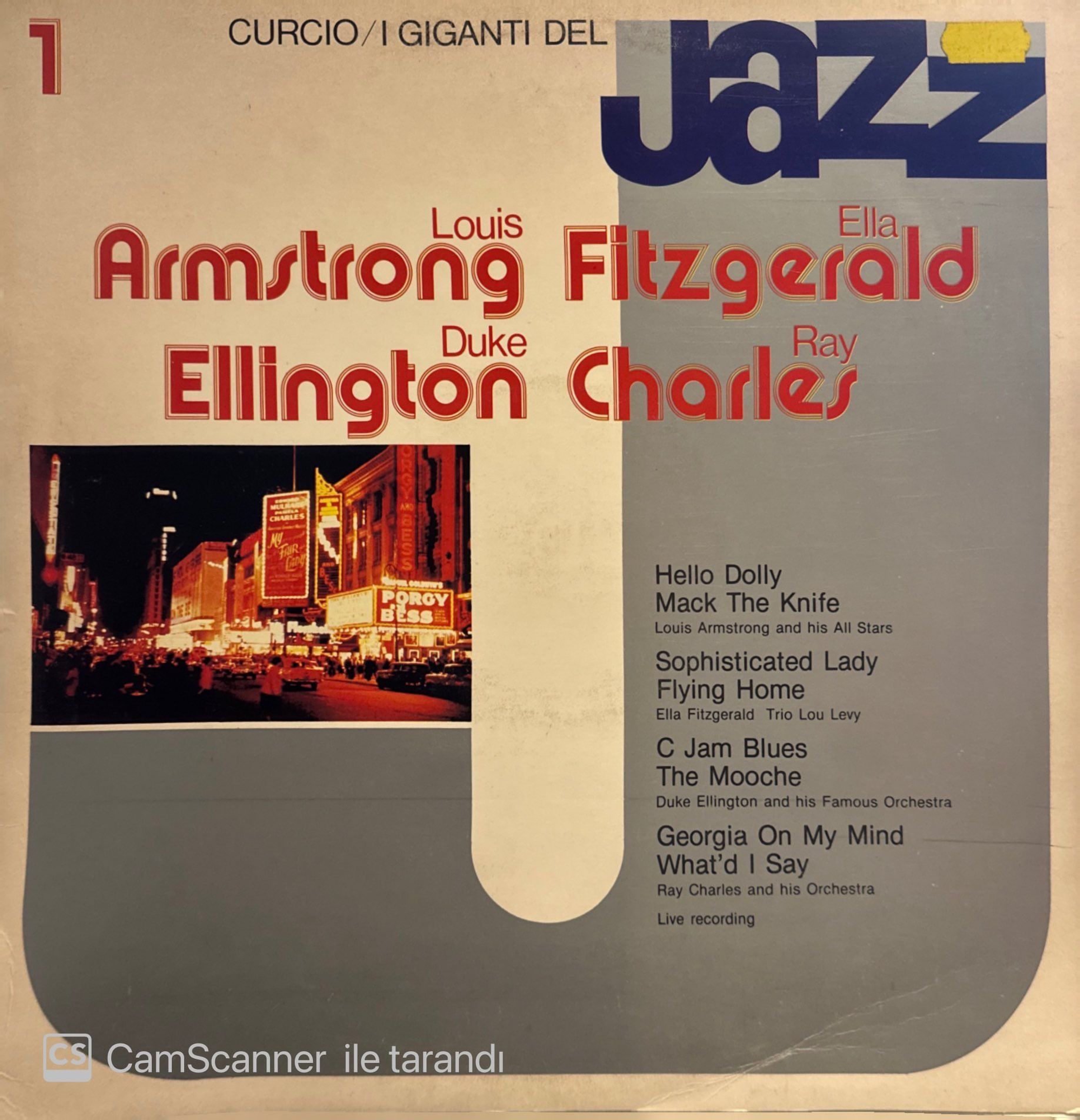 Louis Armstrong, Ella Fitzgerald, Duke Ellington, Ray Charles – I Giganti Del Jazz Vol. 1 LP